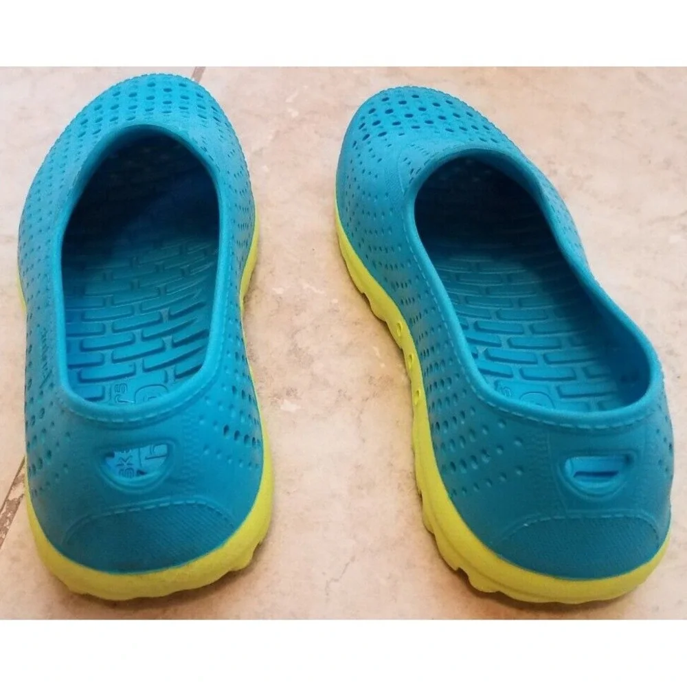 Skechers H2Go Slip-on Water Shoes Kids size Y2 Blue Green Boys Girls‎